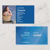 Blaue Überfahrt-Minibaut.-Karte Visitenkarte (Vorne/Hinten)