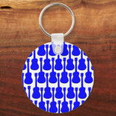 Blaue Ukulelen Schlüsselanhänger (Vorderseite)