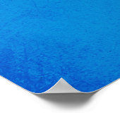 Blaue umarmte Liebe Katzen Poster (Ecke)