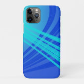 Blaue und Aquamarine Abstrakte Linien Case-Mate iPhone Hülle (Rückseite)