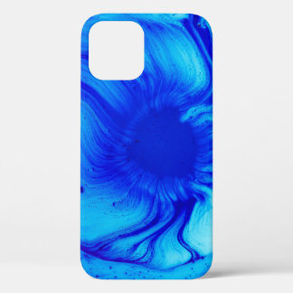Blaue und aquamarine abstrakte Malerei Case-Mate iPhone Hülle