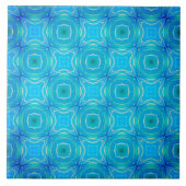 Blaue und Aquamarine Gezeitenpolster Fliese (Vorderseite)