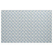 Blaue und beige Blumen Stoff (Yard (91,4 cm))