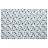 Blaue und beige Blumen Stoff (Fat Quarter (45,7 x 55,9 cm))