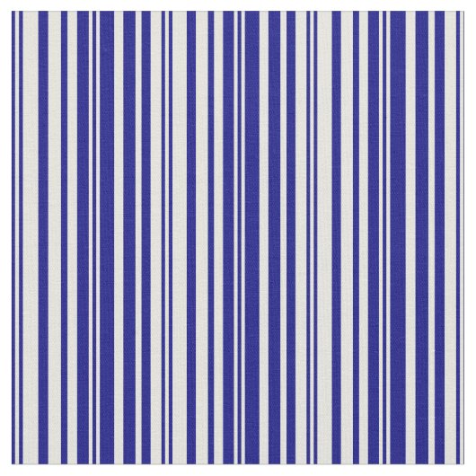Blaue und Beige Streifen/Linienmuster Stoff (Nahaufnahme)