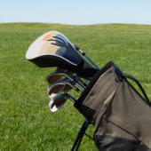 Blaue und beige Wüste Golf Headcover (In SItu)