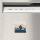Blaue und beige Wüste Magnet (In Situ (Geschirrspüler))