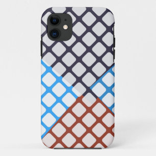 Blaue und braune DiamantRaute Case-Mate iPhone Hülle