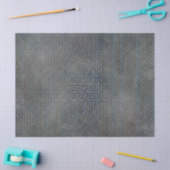 Blaue und braune griechische Schlüsselenttäuschung Seidenpapier (Basteln)