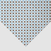 Blaue und braune klassische Argyll-Muster Seidenpapier (Ausschnitt)