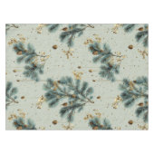 Blaue und braune Pinecone Wintermuster Tischdecke (Vorderseite (Horizontal))