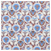 Blaue und braune Ziegen - GetYerGoat™ Stoff (Muster)