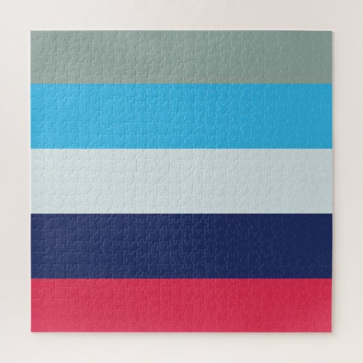 Blaue und Burgunder Streifen Puzzle (Vertikal)