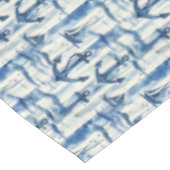 Blaue und cremefarbene Ankertablette Tischdecke (Schrägansicht)