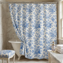 Blaue und cremefarbene Blumengestaltung Toile de J