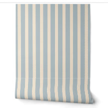Blaue und cremefarbene Streifen-Babynursery
