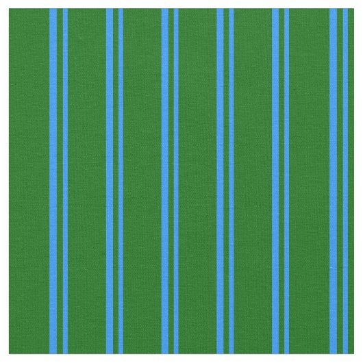 Blaue und dunkelgrüne Streifen Stoff (Nahaufnahme)