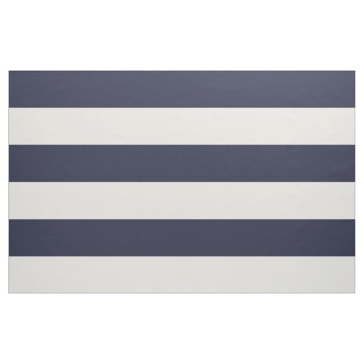 Blaue und Elfenbeinbreite Streifen großen Umfangs Stoff (Yard (91,4 cm))