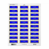 Blaue und erdfarbene "Fireflies"-Fliesen-Muster (Vorne)