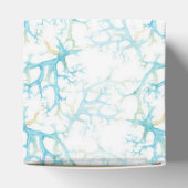 Blaue und gelbe Algen und Korallen Geschenkschachtel (Oben)