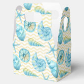 Blaue und gelbe Algen und Korallen Geschenkschachtel (Geöffnet)