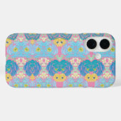 Blaue und gelbe Aquarell-Blumen Case-Mate iPhone Hülle (Rückseite (Horizontal))