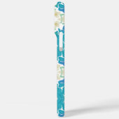 Blaue und gelbe Aquarell-Blumen Case-Mate iPhone Hülle (Rückseite / Links)