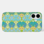 Blaue und gelbe Aquarell-Blumen Case-Mate iPhone Hülle (Rückseite (Horizontal))