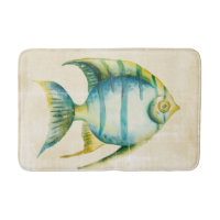 Blaue und gelbe Aquarienfische