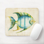 Blaue und gelbe Aquarienfische Mousepad (Mit Mouse)