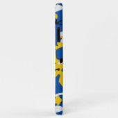 Blaue und gelbe Camouflage Case-Mate iPhone Hülle (Hinten/Rechts)