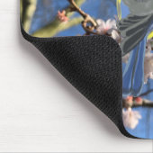 Blaue und gelbe Chickadegewächse Mousepad (Ecke)