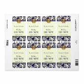 Blaue und gelbe Damasken Hochzeitswinde (Vorne)