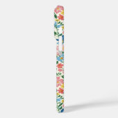 Blaue und gelbe Ditsy-Blumen monogrammiert Case-Mate iPhone Hülle (Rückseite / Links)