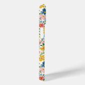 Blaue und gelbe Ditsy-Blumen monogrammiert Case-Mate iPhone Hülle (Rückseite / Rechts)