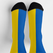 Blaue und gelbe Flagge der Ukraine Socken (Oben)