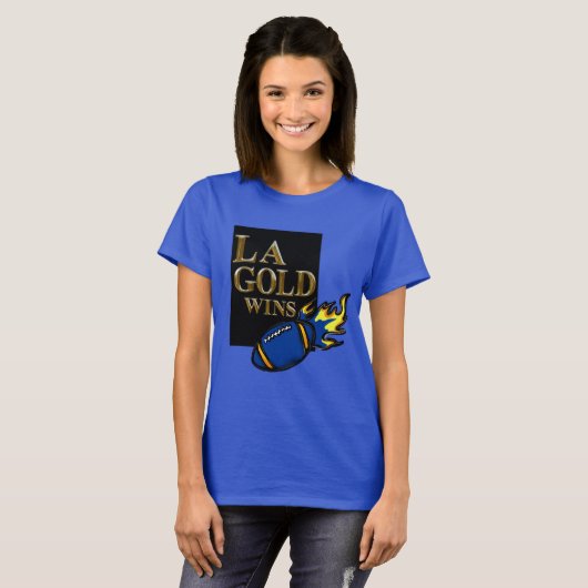 BLAUE UND GELBE FUSSBALLS T-Shirt (Vorne ganz)