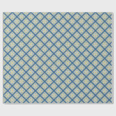 Blaue und gelbe hübsche portugiesische Fliesen Geschenkpapier (Flach)