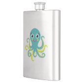 Blaue und gelbe Krake Flachmann (Links)