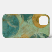 Blaue und gelbe Kreise Case-Mate iPhone Hülle (Rückseite (Horizontal))