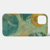 Blaue und gelbe Kreise Case-Mate iPhone Hülle (Rückseite (Horizontal))