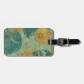 Blaue und gelbe Kreise Gepäckanhänger (Vorderseite horizontal)