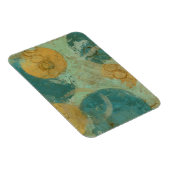 Blaue und gelbe Kreise Magnet (Rechte Seite)