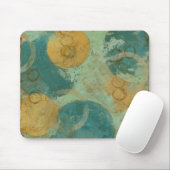 Blaue und gelbe Kreise Mousepad (Mit Mouse)