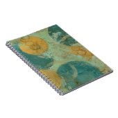 Blaue und gelbe Kreise Notizblock (Rechte Seite)