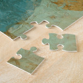 Blaue und gelbe Kreise Puzzle (Seite)