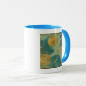 Blaue und gelbe Kreise Tasse (VorderseiteRechts)