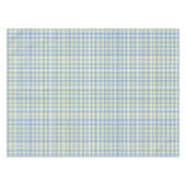 Blaue und gelbe Leine und Fliesen Tischdecke (Vorderseite (Horizontal))