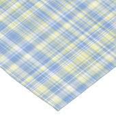 Blaue und gelbe Leine und Fliesen Tischdecke (Schrägansicht)