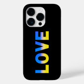 Blaue und Gelbe LIEBE Frieden in der Ukraine Inspi Case-Mate iPhone Hülle (Rückseite)
